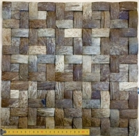 Кокосовая мозаика DTM -002 - размер 330Х330мм