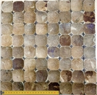 Кокосовая мозаика DTM -004 - размер 352Х352мм