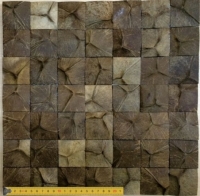Кокосовая мозаика DTM -009 - размер 350Х350мм