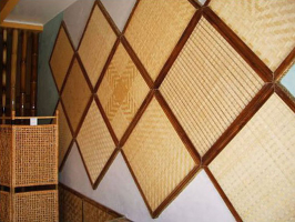 Потолочные плиты из бамбука