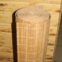 Бамбуковое полотно с нитью ламель 11мм, тон 1, шир. 0,9м