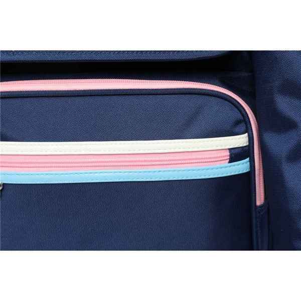 Рюкзак школьный в комплекте с пеналом Sun eight SE-2784 Тёмно-синий/Розовый