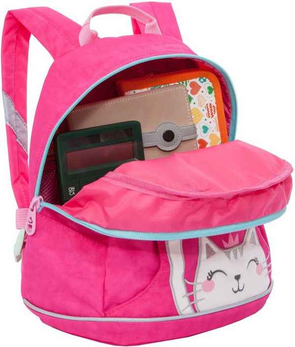 Рюкзак детский Grizzly RK-078-6 Ярко-розовый