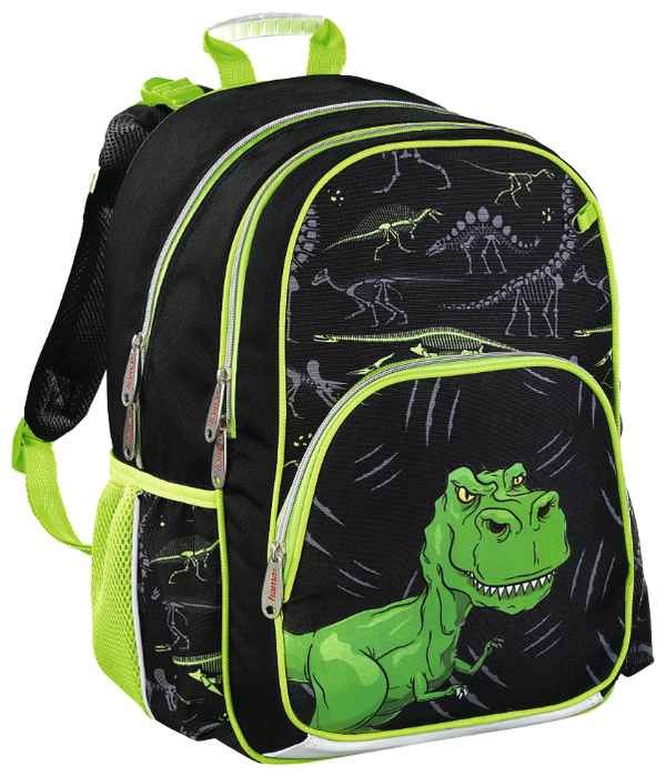 Рюкзак Hama Dino (черный/зеленый)