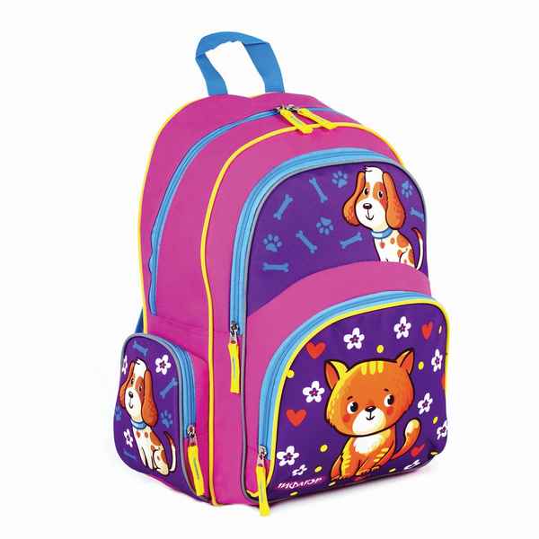 Школьный рюкзак ПИФАГОР+ Пес и кот