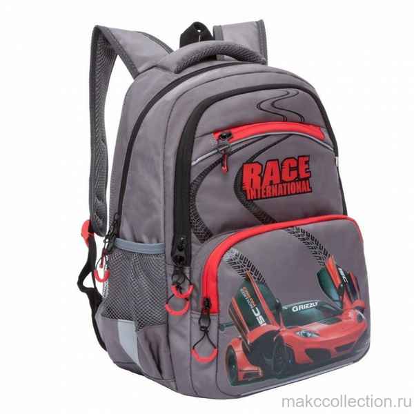 Рюкзак школьный Grizzly RB-962-1 Серый
