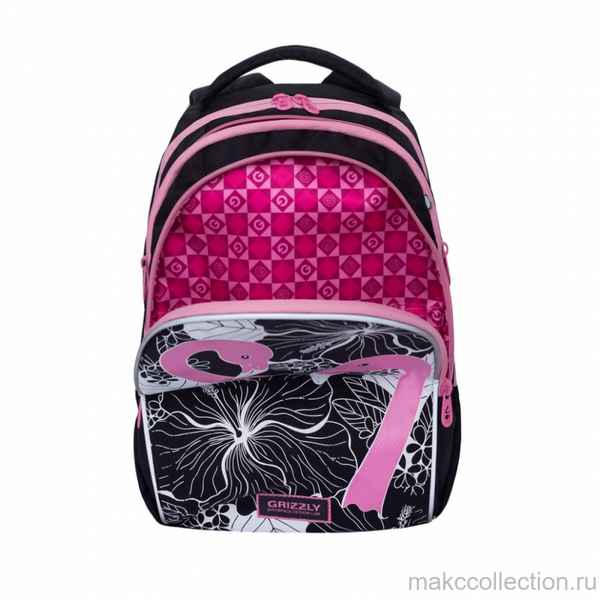 Рюкзак школьный Grizzly RG-967-1 Фламинго