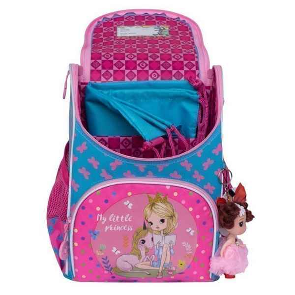 Рюкзак школьный с мешком Grizzly RA-973-2 гoлyбой - жимолость