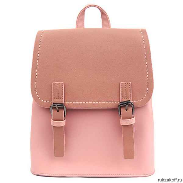 Рюкзак с  ремешками (розовый)