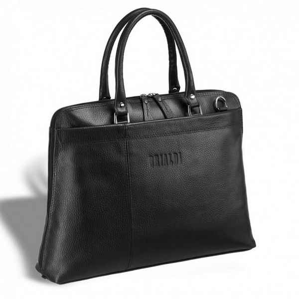 Женская деловая сумка BRIALDI Augusta relief black