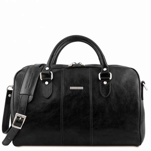 Дорожная сумка Tuscany Leather Lisbona (даффл маленький размер) Черный
