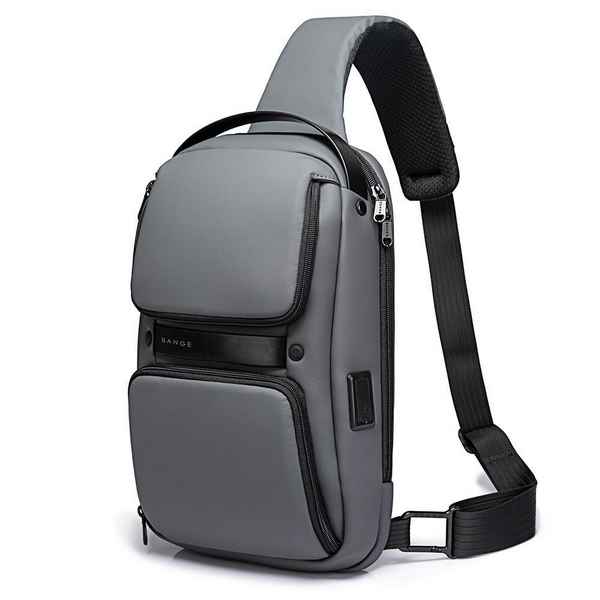 Однолямочный рюкзак BANGE BG7258 серый