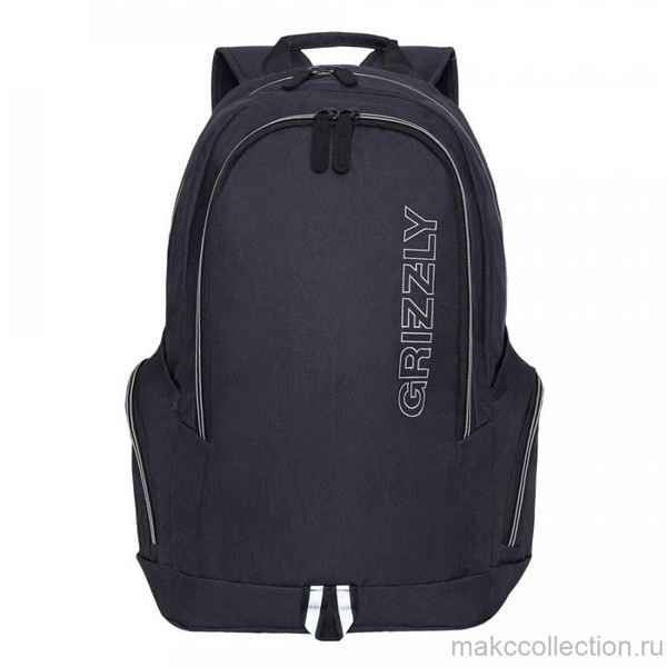 Рюкзак Grizzly RQ-004-1 Чёрный/Серый
