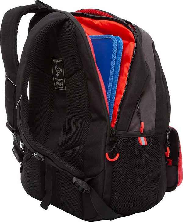 Рюкзак Grizzly RU-132-4 черный - красный