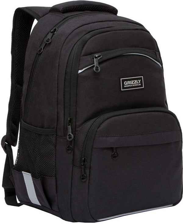Рюкзак школьный Grizzly RB-054-6 Чёрный