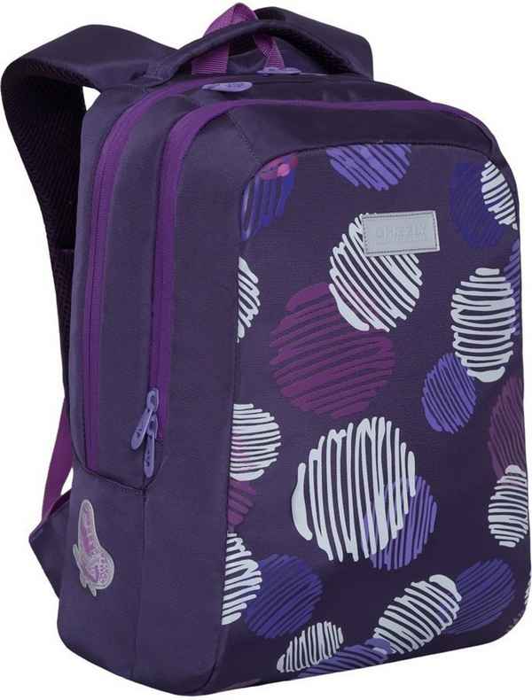 Рюкзак школьный Grizzly RG-066-2 Фиолетовый