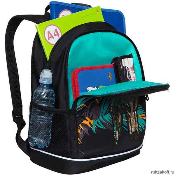 Рюкзак школьный Grizzly RG-163-2 черный
