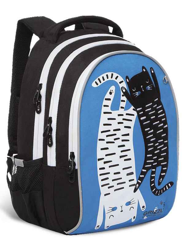 Рюкзак школьный Grizzly RG-168-2 гoлyбой