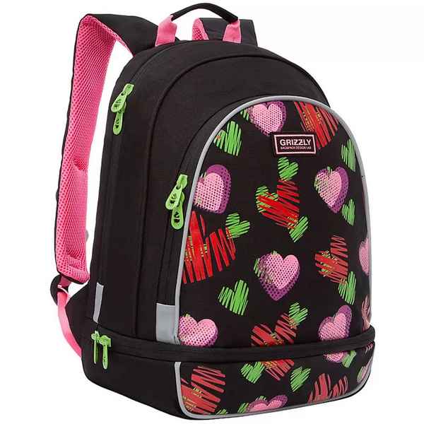 Рюкзак школьный Grizzly RG-169-2 черный