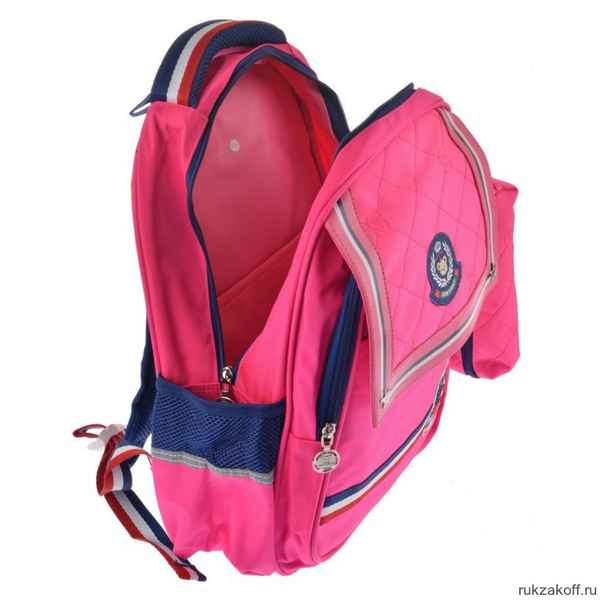 Рюкзак школьный в комплекте с пеналом Sun eight SE-2759 Тёмно-синий/Розовый