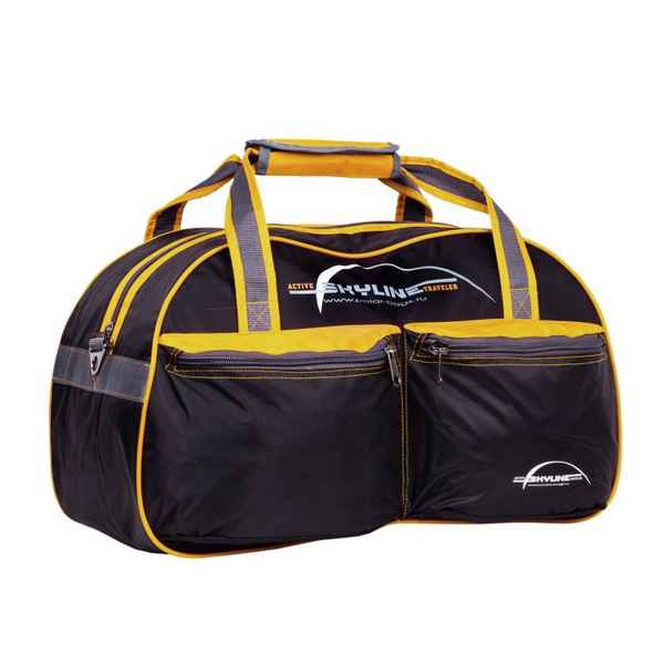 Спортивная сумка Polar П05 (жёлтый с серыми стропами)
