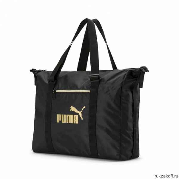 Сумка Puma WMN Core Seasonal Duffle Bag Чёрный/Золотой