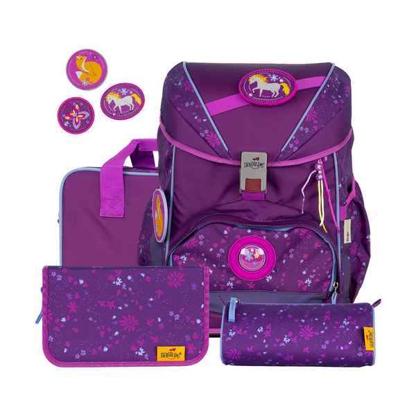 Ранец с наполнением DerDieDas ErgoFlex Buttons "Фиолетовая сказка"
