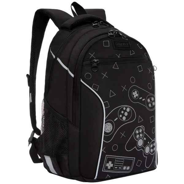 Рюкзак школьный GRIZZLY RB-259-2 черный - цветной