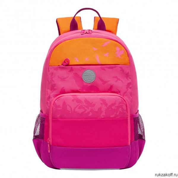 Рюкзак школьный GRIZZLY RG-264-2 розово - оранжевый