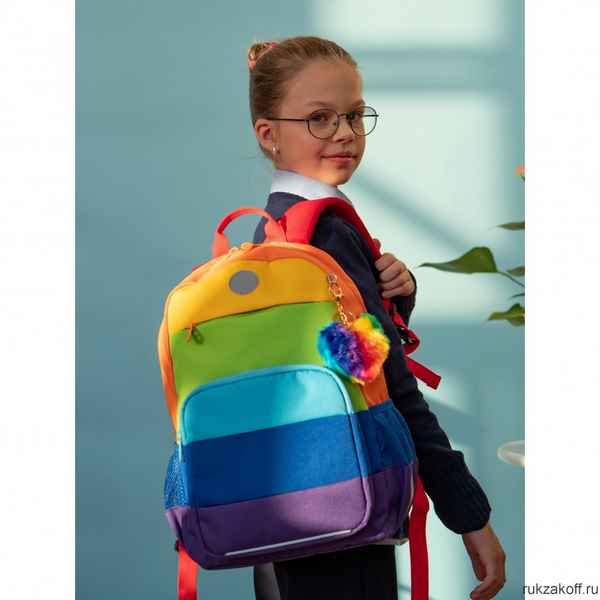 Рюкзак школьный GRIZZLY RG-264-3 радужный