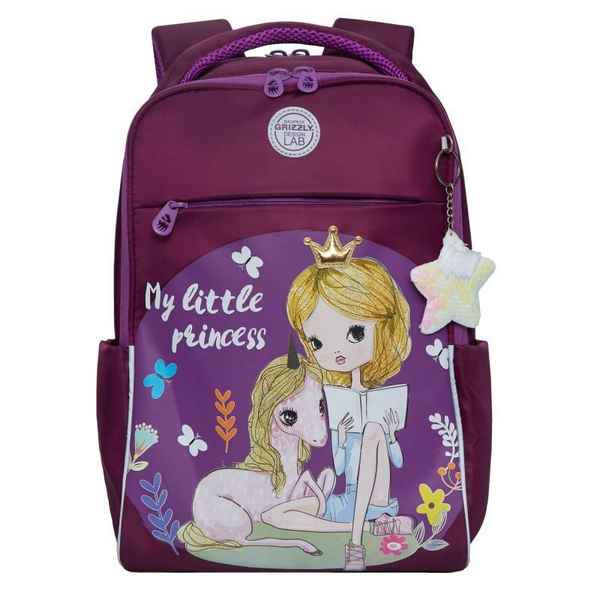 Рюкзак школьный GRIZZLY RG-267-3 фиолетовый